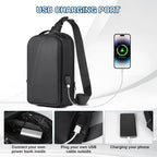 Men's Shoulder Bags Anti-Theft Sling Bag Waterproof Usb Crossbody Oxford Bag Short Travel Messenger Chest Pack For Male
